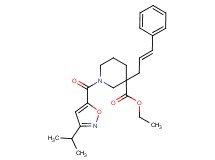 ethyl 1-[(3-isopropyl-5-isoxazolyl)carbonyl]-3-[(2E)-3-phenyl-2-propen-1-yl]-3-piperidinecarboxylate