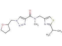 N-[(2-isopropyl-1,3-thiazol-4-yl)methyl]-N-methyl-1-(tetrahydro-2-furanylmethyl)-1H-1,2,3-triazole-4-carboxamide