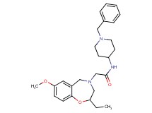 N-(1-benzyl-4-piperidinyl)-2-(2-ethyl-7-methoxy-2,3-dihydro-1,4-benzoxazepin-4(5H)-yl)acetamide