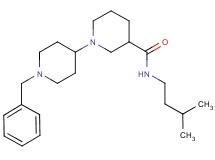 1'-benzyl-N-(3-methylbutyl)-1,4'-bipiperidine-3-carboxamide