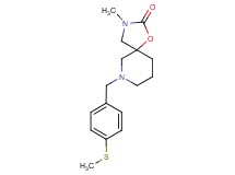 3-methyl-7-[4-(methylthio)benzyl]-1-oxa-3,7-diazaspiro[4.5]decan-2-one