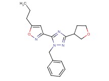 1-benzyl-5-(5-propylisoxazol-3-yl)-3-(tetrahydrofuran-3-yl)-1H-1,2,4-triazole