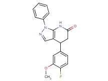 4-(4-fluoro-3-methoxyphenyl)-1-phenyl-1,4,5,7-tetrahydro-6H-pyrazolo[3,4-b]pyridin-6-one