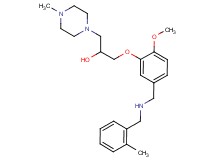 1-(2-methoxy-5-{[(2-methylbenzyl)amino]methyl}phenoxy)-3-(4-methyl-1-piperazinyl)-2-propanol