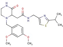 2-[1-(2,4-dimethoxybenzyl)-3-oxo-2-piperazinyl]-N-[(2-isopropyl-1,3-thiazol-4-yl)methyl]acetamide