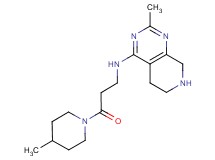 2-methyl-N-[3-(4-methylpiperidin-1-yl)-3-oxopropyl]-5,6,7,8-tetrahydropyrido[3,4-d]pyrimidin-4-amine