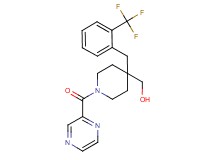 {1-(2-pyrazinylcarbonyl)-4-[2-(trifluoromethyl)benzyl]-4-piperidinyl}methanol