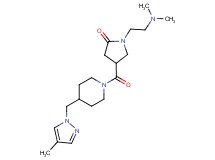 1-[2-(dimethylamino)ethyl]-4-({4-[(4-methyl-1H-pyrazol-1-yl)methyl]-1-piperidinyl}carbonyl)-2-pyrrolidinone