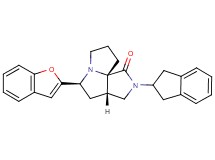 (3aS*,5S*,9aS*)-5-(1-benzofuran-2-yl)-2-(2,3-dihydro-1H-inden-2-yl)hexahydro-7H-pyrrolo[3,4-g]pyrrolizin-1(2H)-one