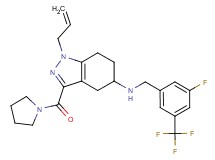 1-allyl-N-[3-fluoro-5-(trifluoromethyl)benzyl]-3-(1-pyrrolidinylcarbonyl)-4,5,6,7-tetrahydro-1H-indazol-5-amine