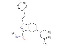 5-[ethyl(2-methyl-2-propen-1-yl)amino]-N-methyl-1-(2-phenylethyl)-4,5,6,7-tetrahydro-1H-indazole-3-carboxamide