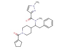 N-{1-[1-(1-cyclopenten-1-ylcarbonyl)-4-piperidinyl]-2-phenylethyl}-N,1-dimethyl-1H-pyrazole-3-carboxamide