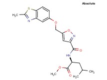 methyl N-[(5-{[(2-methyl-1,3-benzothiazol-5-yl)oxy]methyl}-3-isoxazolyl)carbonyl]-L-leucinate