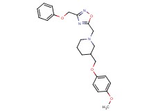 3-[(4-methoxyphenoxy)methyl]-1-{[3-(phenoxymethyl)-1,2,4-oxadiazol-5-yl]methyl}piperidine