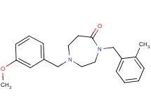 1-(3-methoxybenzyl)-4-(2-methylbenzyl)-1,4-diazepan-5-one