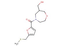 (4-{5-[(methylthio)methyl]-2-furoyl}-1,4-oxazepan-6-yl)methanol