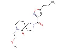 7-(2-methoxyethyl)-2-[(5-propyl-3-isoxazolyl)carbonyl]-2,7-diazaspiro[4.5]decan-6-one