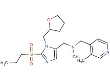 N-methyl-1-(3-methyl-4-pyridinyl)-N-{[2-(propylsulfonyl)-1-(tetrahydro-2-furanylmethyl)-1H-imidazol-5-yl]methyl}methanamine