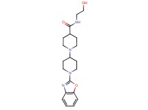 1'-(1,3-benzoxazol-2-yl)-N-(2-hydroxyethyl)-1,4'-bipiperidine-4-carboxamide