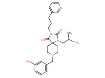 8-(3-hydroxybenzyl)-1-isobutyl-3-[3-(3-pyridinyl)propyl]-1,3,8-triazaspiro[4.5]decane-2,4-dione