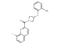 8-fluoro-2-{[3-(2-methylphenoxy)-1-azetidinyl]carbonyl}quinoline