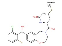 N-[(1S)-1-{[7-[(2-chloro-6-fluorophenyl)(hydroxy)methyl]-2,3-dihydro-1,4-benzoxazepin-4(5H)-yl]carbonyl}-3-(methylthio)propyl]acetamide