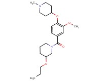 1-{3-methoxy-4-[(1-methyl-4-piperidinyl)oxy]benzoyl}-3-propoxypiperidine