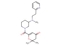 2,2-dimethyl-6-[(3-{methyl[2-(2-pyridinyl)ethyl]amino}-1-piperidinyl)carbonyl]-2,3-dihydro-4H-pyran-4-one