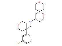 1,9-dioxaspiro[5.5]undec-4-yl{[4-(3-fluorophenyl)tetrahydro-2H-pyran-4-yl]methyl}amine