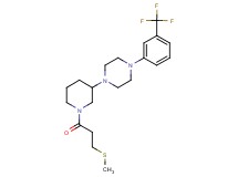 1-{1-[3-(methylthio)propanoyl]-3-piperidinyl}-4-[3-(trifluoromethyl)phenyl]piperazine