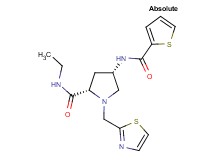 (4S)-N-ethyl-1-(1,3-thiazol-2-ylmethyl)-4-[(2-thienylcarbonyl)amino]-L-prolinamide