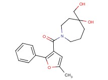 4-(hydroxymethyl)-1-(5-methyl-2-phenyl-3-furoyl)-4-azepanol