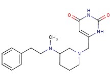6-({3-[methyl(2-phenylethyl)amino]-1-piperidinyl}methyl)-2,4(1H,3H)-pyrimidinedione dihydrochloride