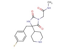 2-[4-(4-fluorobenzyl)-2,5-dioxo-4-(4-piperidinyl)-1-imidazolidinyl]-N-methylacetamide hydrochloride