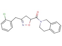 2-{[3-(2-chlorobenzyl)-4,5-dihydro-5-isoxazolyl]carbonyl}-1,2,3,4-tetrahydroisoquinoline
