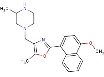 1-{[2-(4-methoxy-1-naphthyl)-5-methyl-1,3-oxazol-4-yl]methyl}-3-methylpiperazine hydrochloride