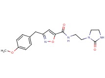 3-(4-methoxybenzyl)-N-[2-(2-oxo-1-imidazolidinyl)ethyl]-5-isoxazolecarboxamide
