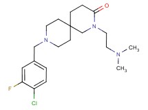 9-(4-chloro-3-fluorobenzyl)-2-[2-(dimethylamino)ethyl]-2,9-diazaspiro[5.5]undecan-3-one