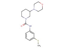 N-[3-(methylthio)phenyl]-3-(4-morpholinyl)-1-piperidinecarboxamide