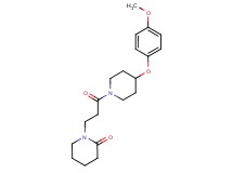 1-{3-[4-(4-methoxyphenoxy)-1-piperidinyl]-3-oxopropyl}-2-piperidinone