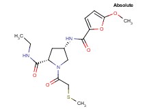 (4S)-N-ethyl-4-[(5-methoxy-2-furoyl)amino]-1-[(methylthio)acetyl]-L-prolinamide