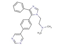 N,N-dimethyl-2-[4-phenyl-5-(4-pyrimidin-5-ylphenyl)-1H-imidazol-1-yl]ethanamine