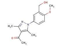 1-{1-[3-(hydroxymethyl)-4-methoxyphenyl]-3,5-dimethyl-1H-pyrazol-4-yl}ethanone