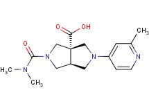 (3aS*,6aS*)-2-[(dimethylamino)carbonyl]-5-(2-methyl-4-pyridinyl)hexahydropyrrolo[3,4-c]pyrrole-3a(1H)-carboxylic acid