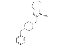 1-[(3-methyl-1-propyl-1H-pyrazol-4-yl)methyl]-4-(pyridin-3-ylmethyl)piperazine
