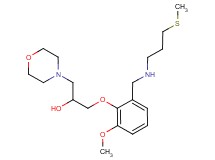 1-[2-methoxy-6-({[3-(methylthio)propyl]amino}methyl)phenoxy]-3-(4-morpholinyl)-2-propanol