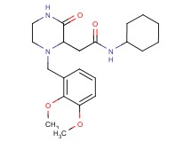 N-cyclohexyl-2-[1-(2,3-dimethoxybenzyl)-3-oxo-2-piperazinyl]acetamide