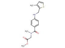 methyl [methyl(4-{[(3-methyl-2-thienyl)methyl]amino}benzoyl)amino]acetate