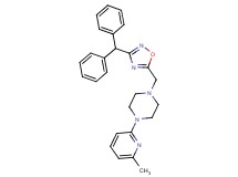 1-{[3-(diphenylmethyl)-1,2,4-oxadiazol-5-yl]methyl}-4-(6-methyl-2-pyridinyl)piperazine