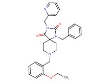 1-benzyl-8-(2-ethoxybenzyl)-3-(2-pyridinylmethyl)-1,3,8-triazaspiro[4.5]decane-2,4-dione